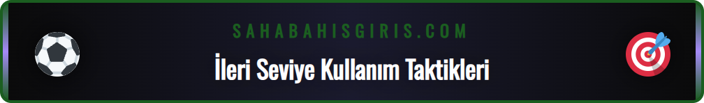 Saha bet ileri düzey bahis stratejileri ve ipuçları infografiği.