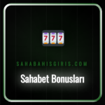 Sahabet bonusları ve promosyon kodlarının yer aldığı bir kampanya görseli.