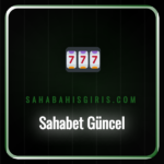 Sahabet güncel giriş sayfasının logosu ve promosyonları.