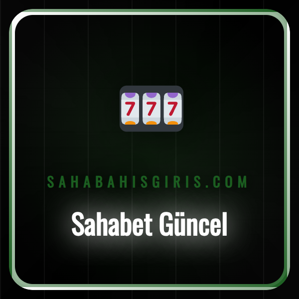 Sahabet güncel giriş sayfasının logosu ve promosyonları.