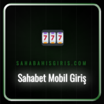 Bir akıllı telefon ekranında Sahabet mobil giriş arayüzü ve oyunlar.