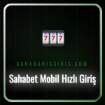 Sahabet mobil hızlı giriş ekranını gösteren bir akıllı telefon.