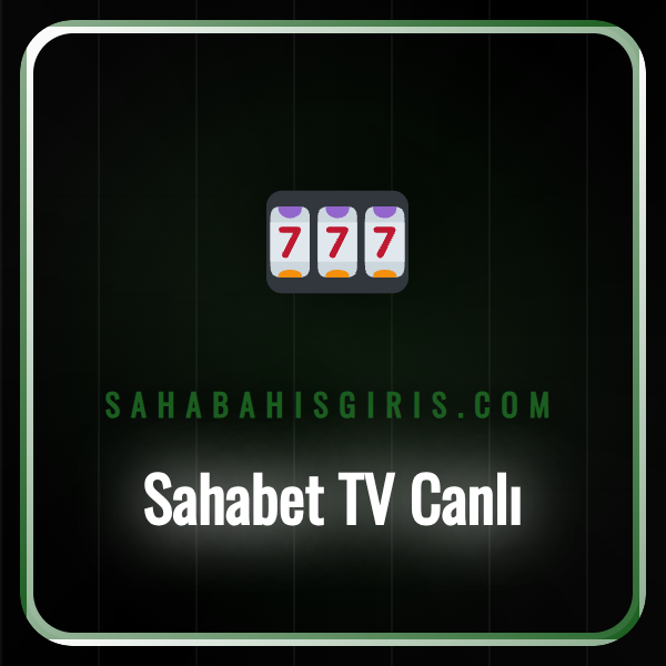 Bir futbol stadyumunda canlı maç izleyen taraftarlar ve Sahabet TV logosu.