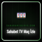 Sahabet TV maç izle ekranında futbol maçı izleyen bir taraftar