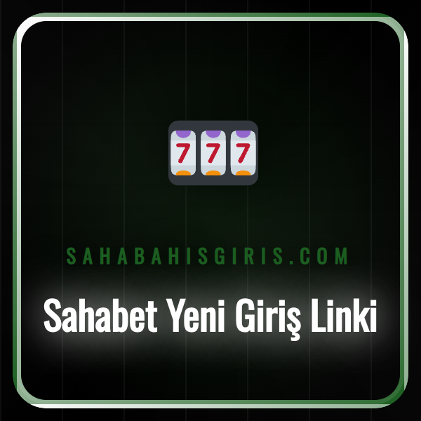 Bir bilgisayar ekranında Sahabet yeni giriş linki arayüzü ve platform logosu.